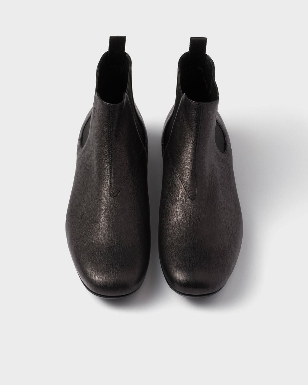 Prada Black Slip-On Chelsea Boots for men