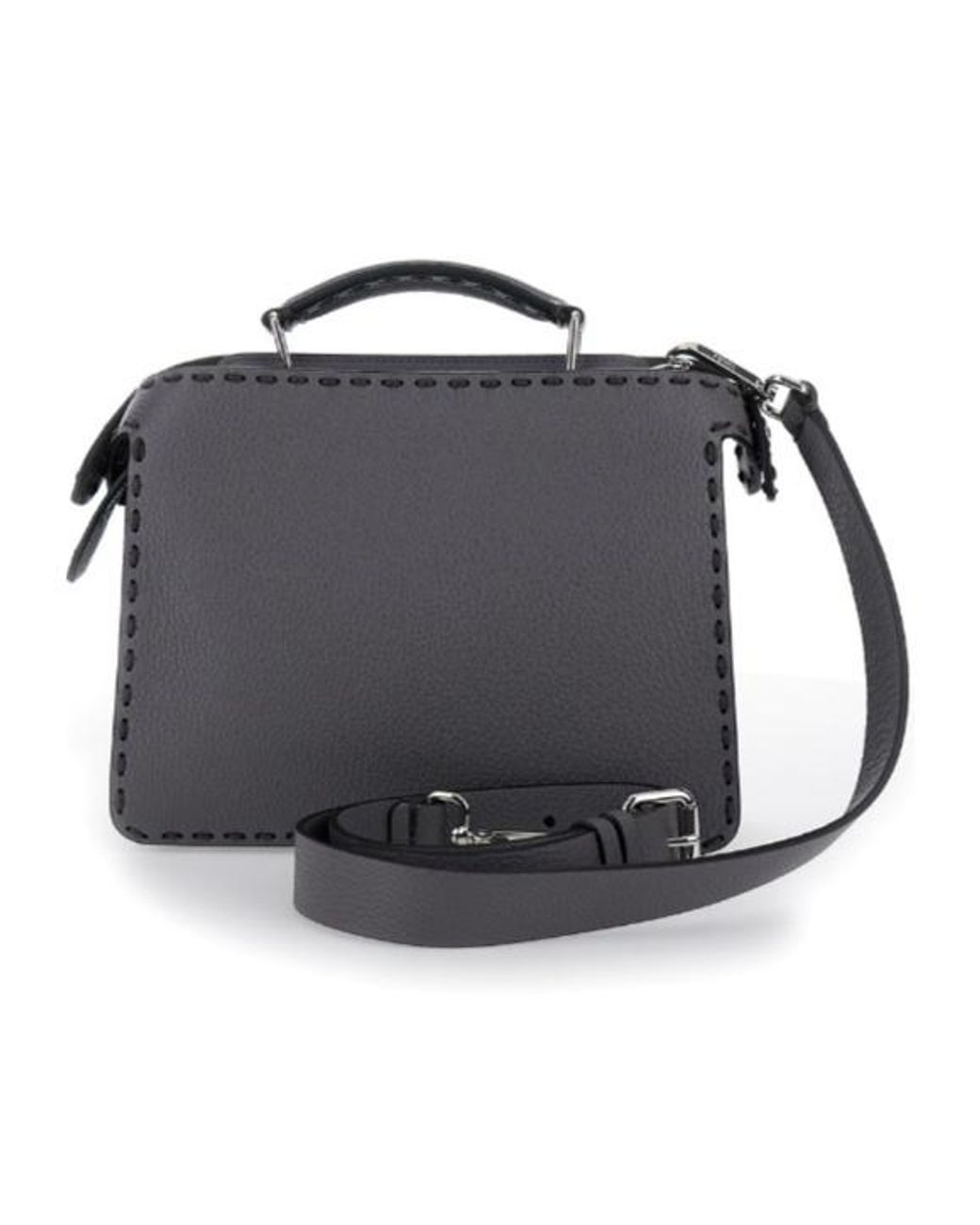 Fendi Black Small Peekaboo Tote Bag for men