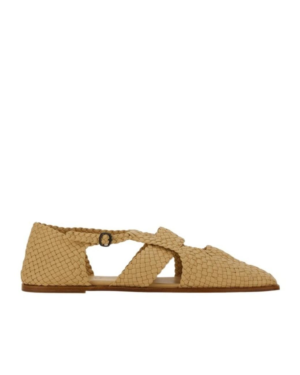 Hereu Brown Serra Interwoven Slippers
