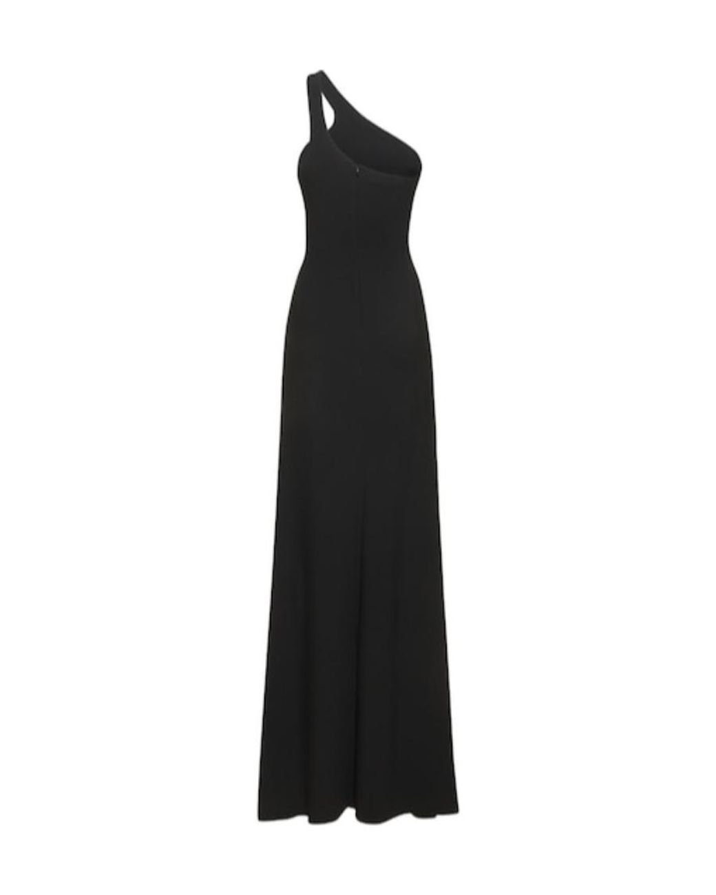 Stella McCartney Black Single Shoulder Crepe Long Dress