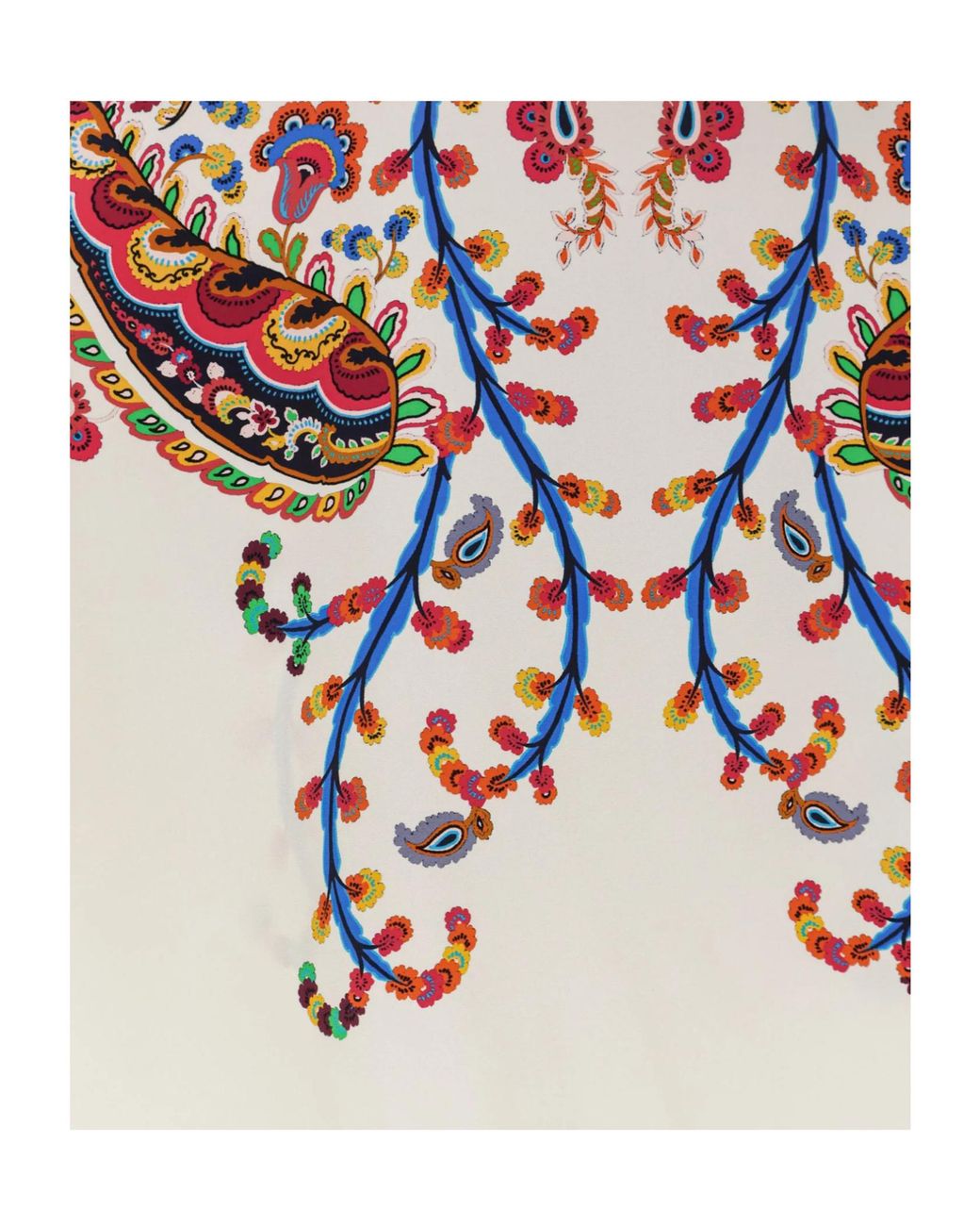 Etro White Paisey-Print Crewneck T-Shirt