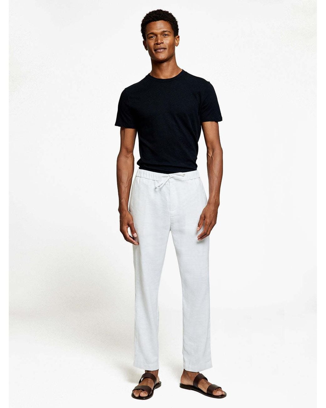 Frescobol Carioca White Oscar Trousers for men