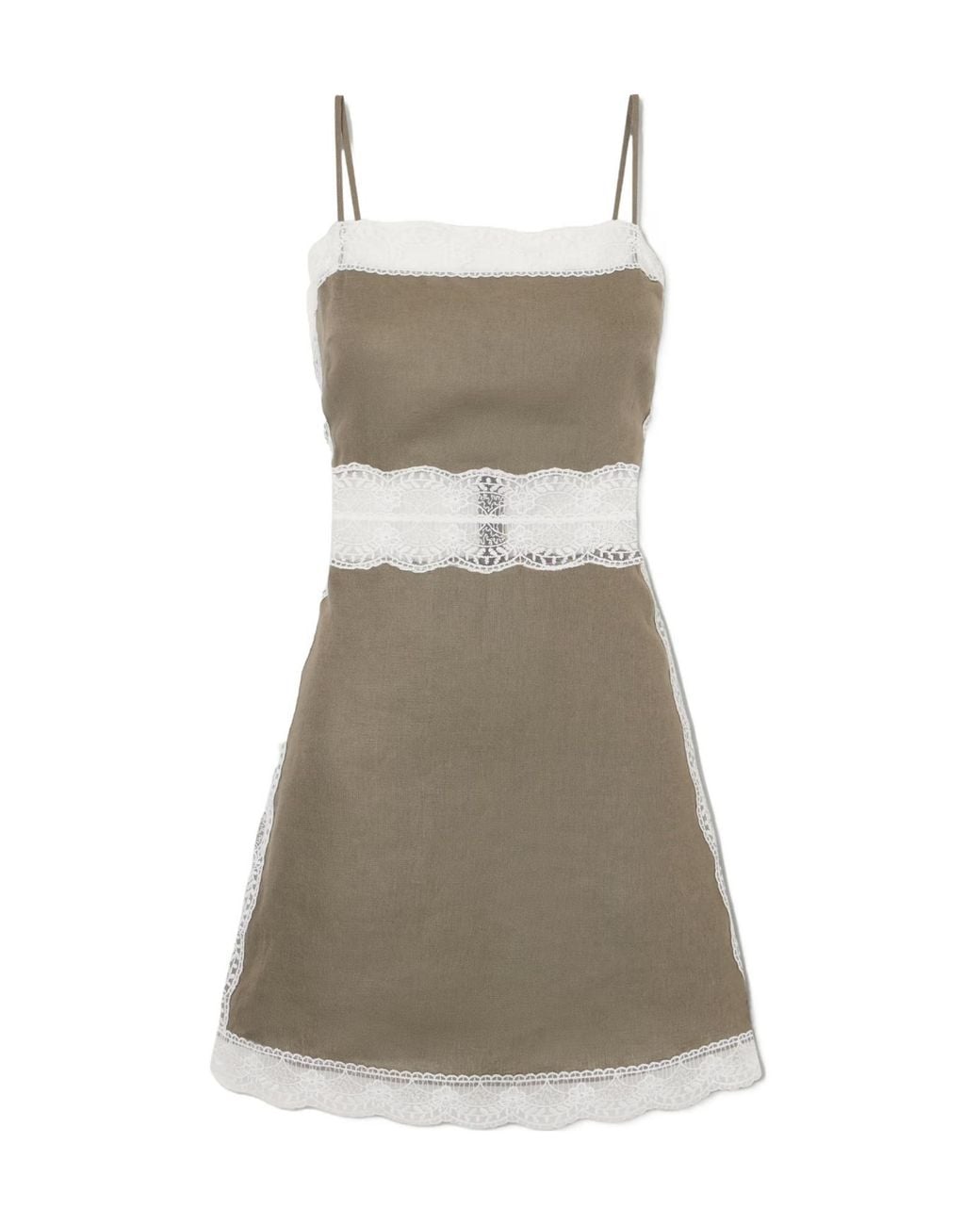 Staud Gray Cami Mini Dress