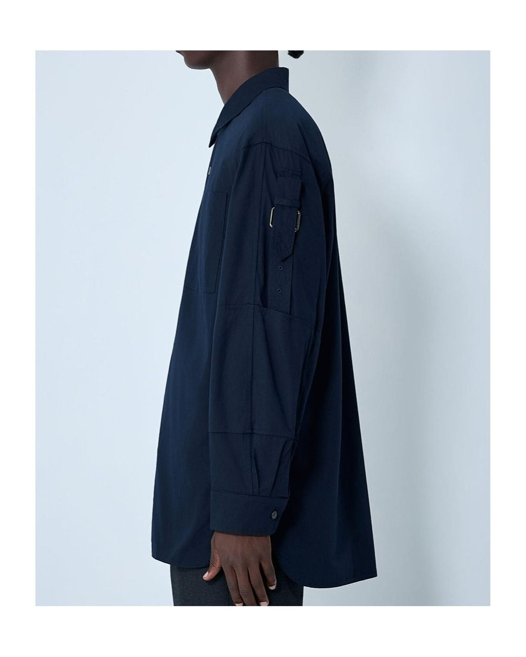 Dries Van Noten Blue Button Down Poplin Shirt for men
