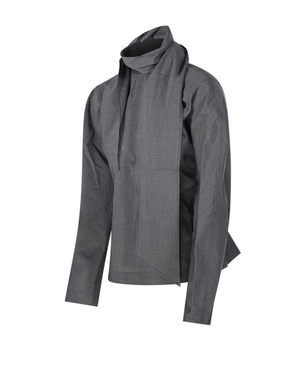 Jacquemus Gray The Chale Long Sleeved Blouse