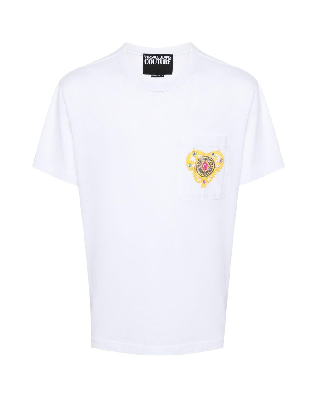 Versace Jeans White Couture Heart Couture Crewneck T-Shirt for men