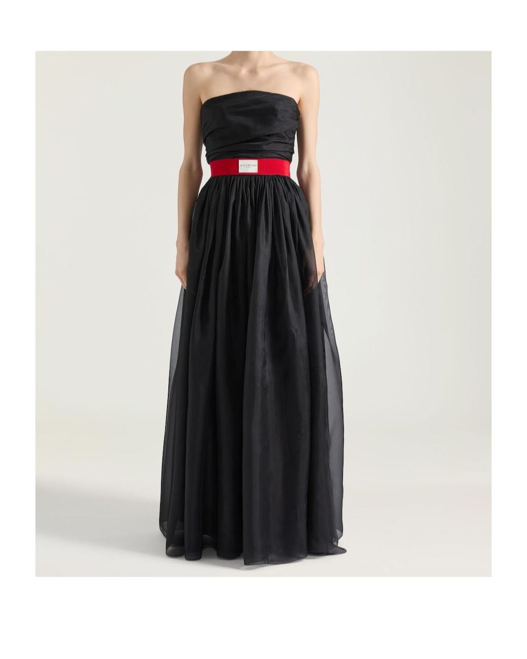 Givenchy Black Bustier Evening Dress