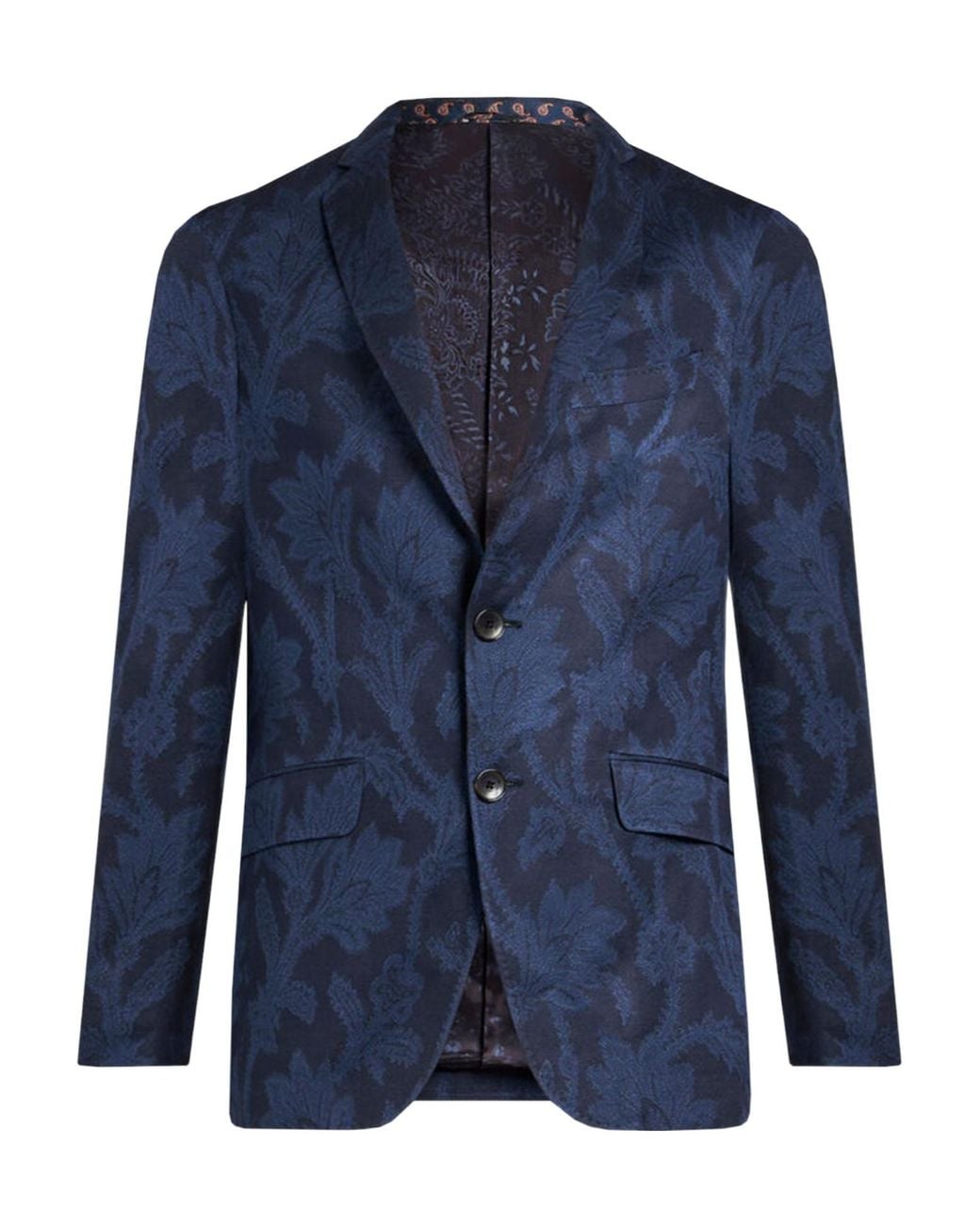 Etro Blue Cotton Blazer for men