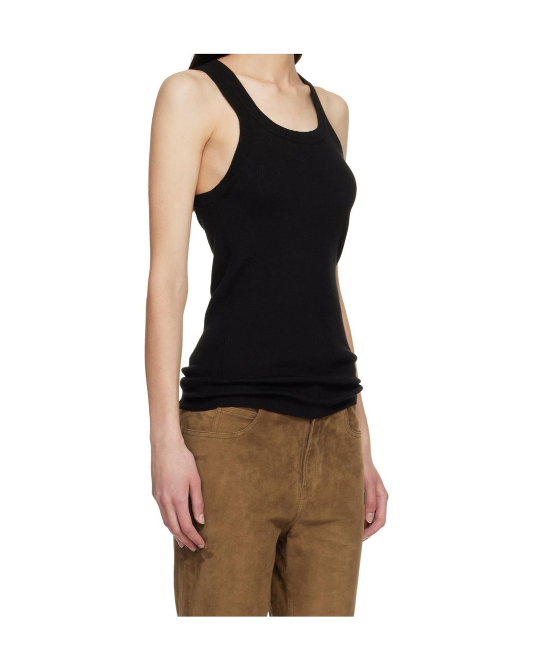 Tom Ford Black Wool Crew Neck Vest