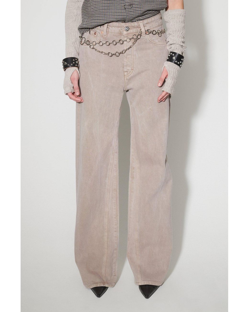Our Legacy Gray Treble Cut Wide-Leg Jeans