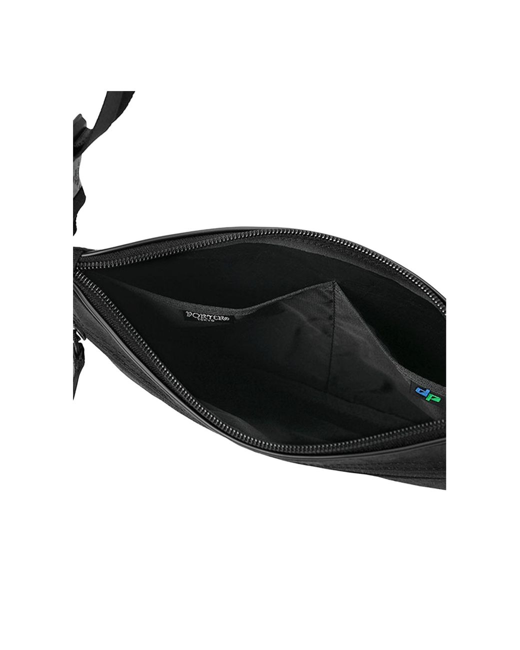 Porter-Yoshida and Co Black Hybrid Small Crossbody Bag for men