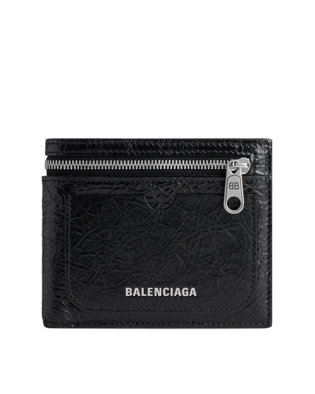 Balenciaga Black Superbusy Bi-Fold Wallet for men