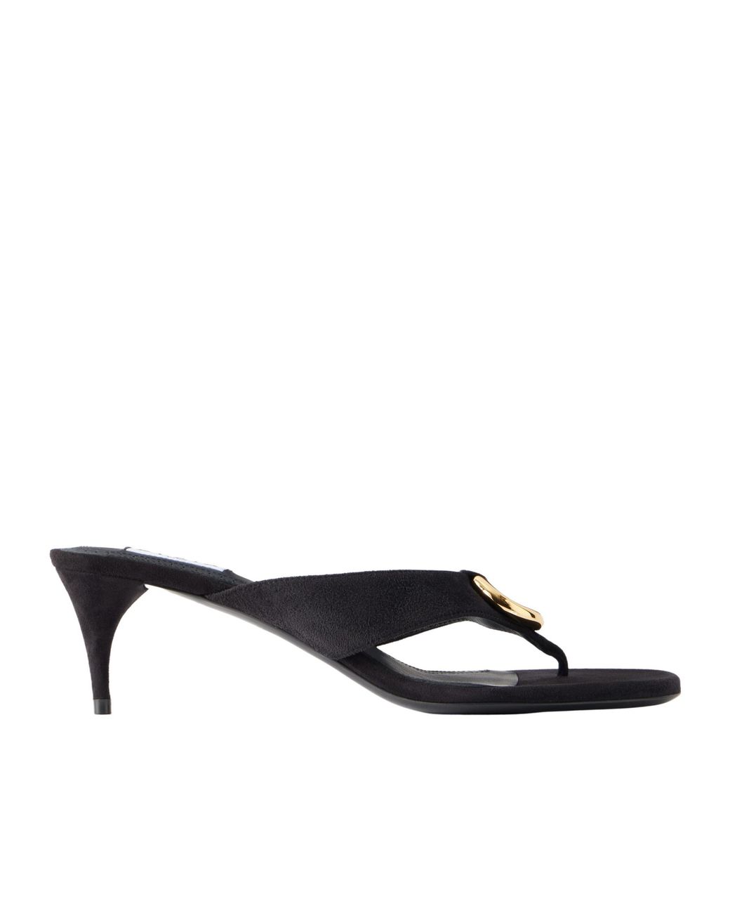 Alaïa Multicolor Embellished Suede Thong Sandals
