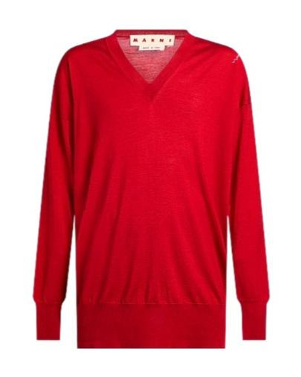 Marni Red Wool Knitted Sweater
