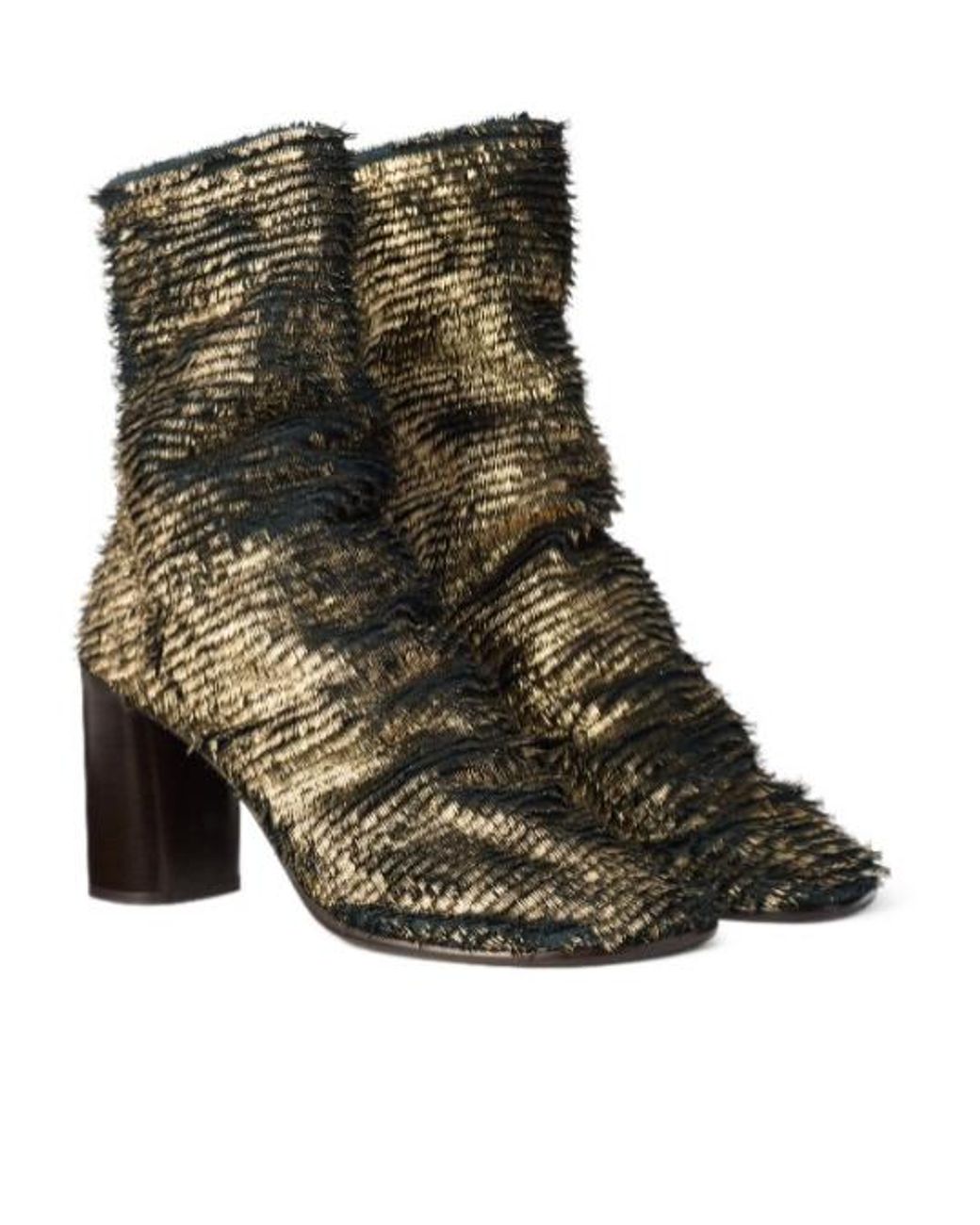 Lemaire Brown 80Mm Glove Heeled Ankle Boots