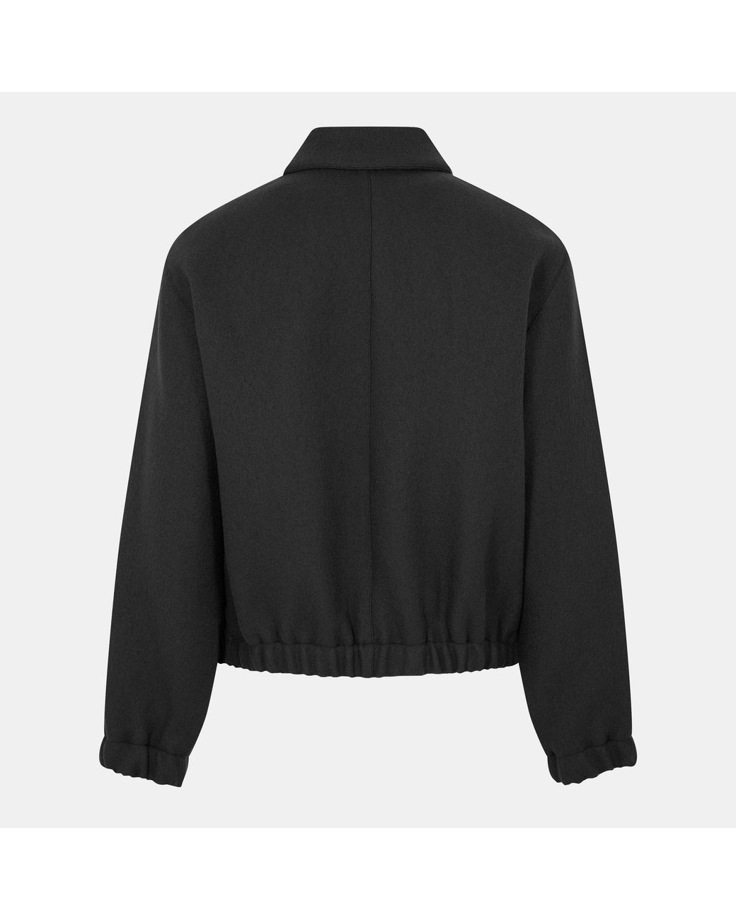 AMI Black Solid Color Casual Jacket for men