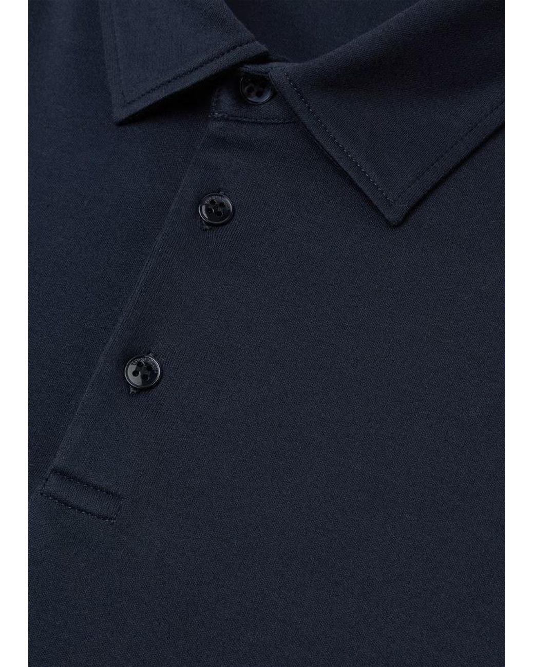 Loro Piana Blue Tremezzo Cotton Polo Shirt for men