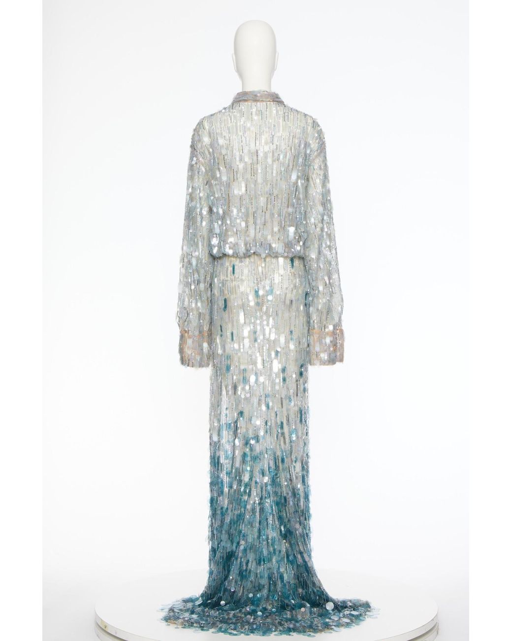 Valentino White Long Sleeve Dress