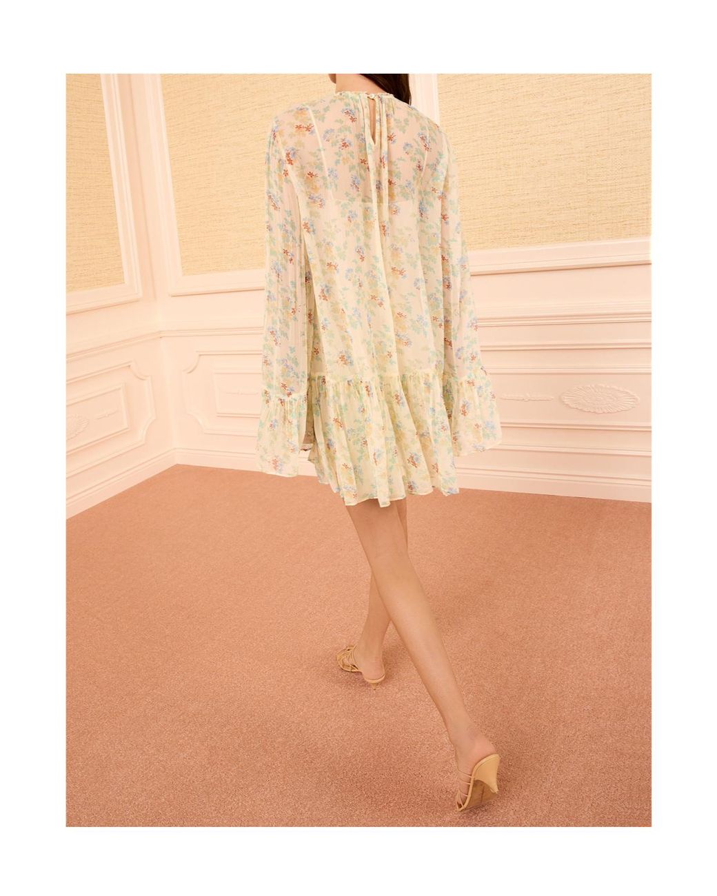 Ulla Johnson Natural Long-Sleeved Dress