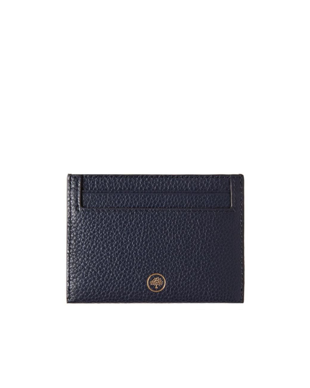 Mulberry Blue Logo Embossed Cardholder