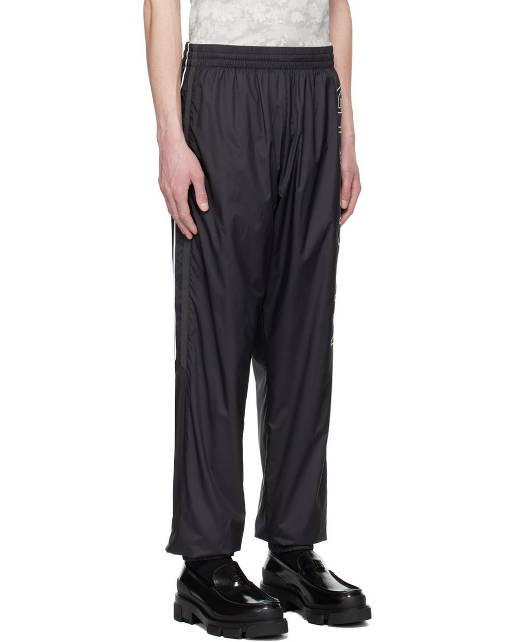 Givenchy Black Logo Embroidered Track Pants for men
