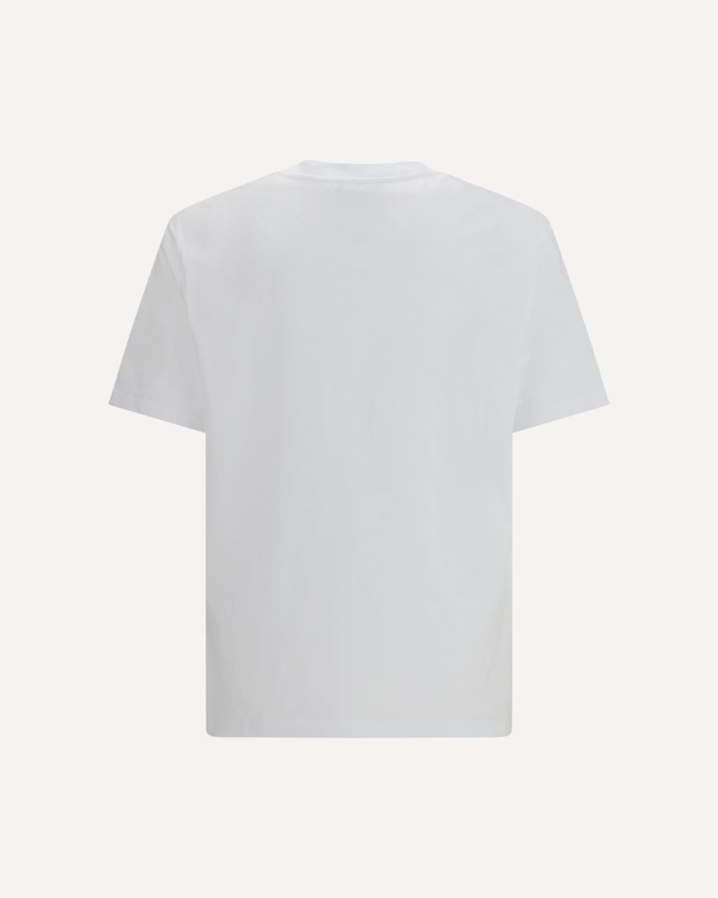 Balmain White Logo Motif Crewneck T-Shirt for men