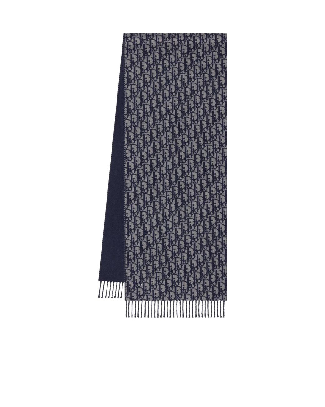 Dior Blue Homme Fringed Edge Scarf for men