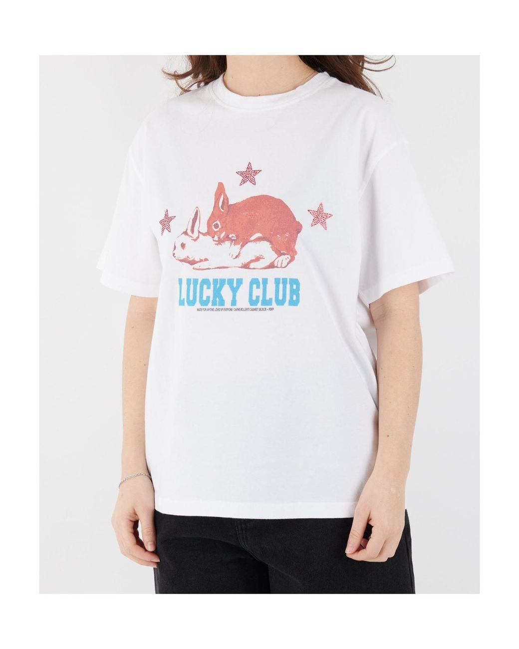 Carne Bollente White Lucky Club Graphic-Print T-Shirt