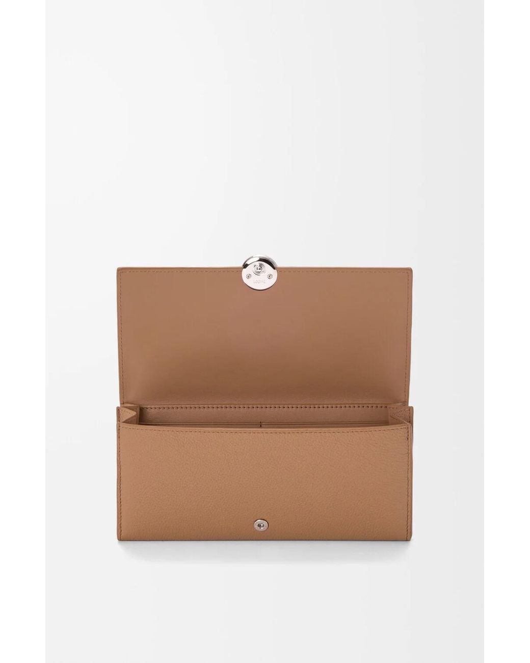 Loewe Brown Pebble Continental Wallet