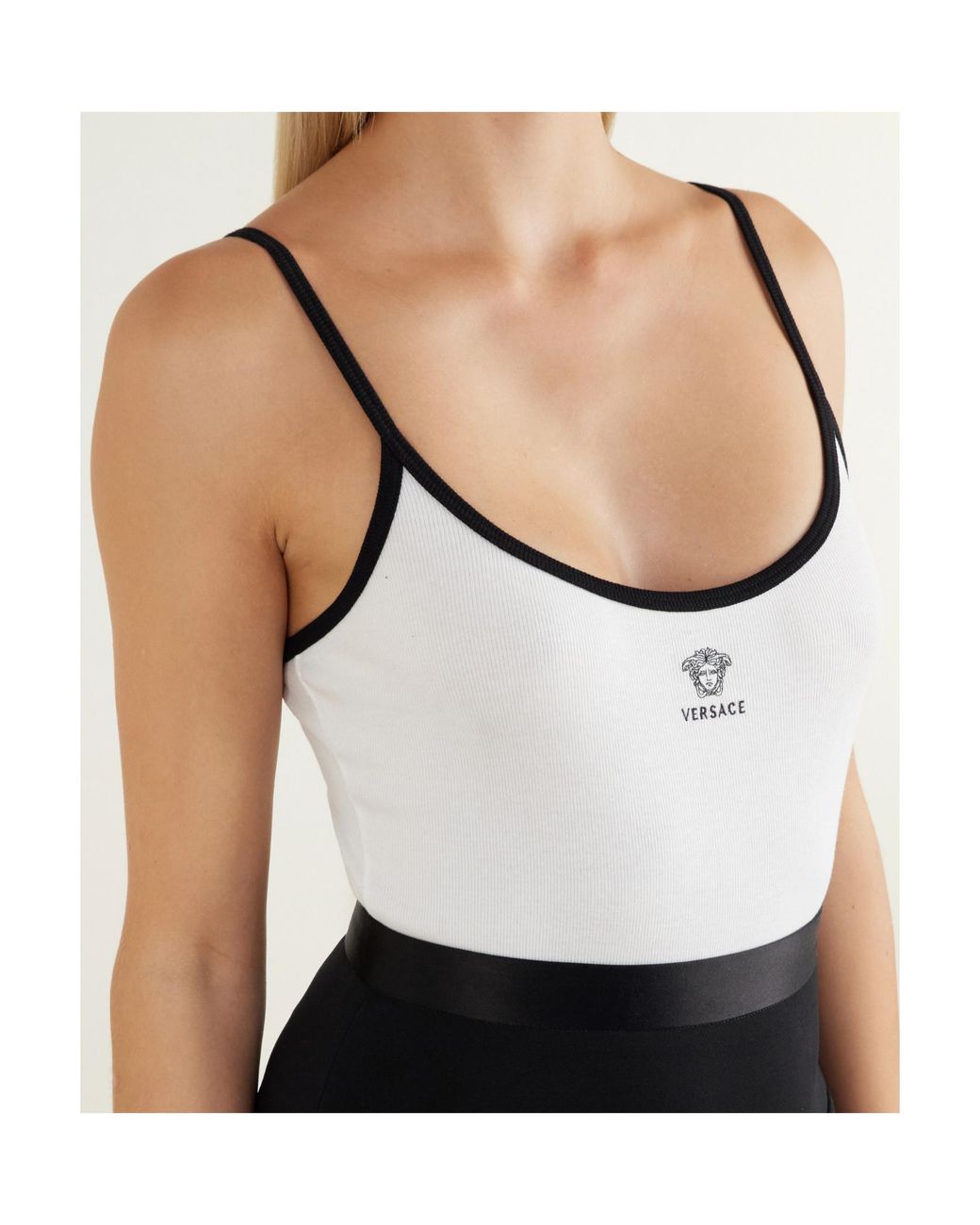 Versace Multicolor Medusa Logo Bodysuit