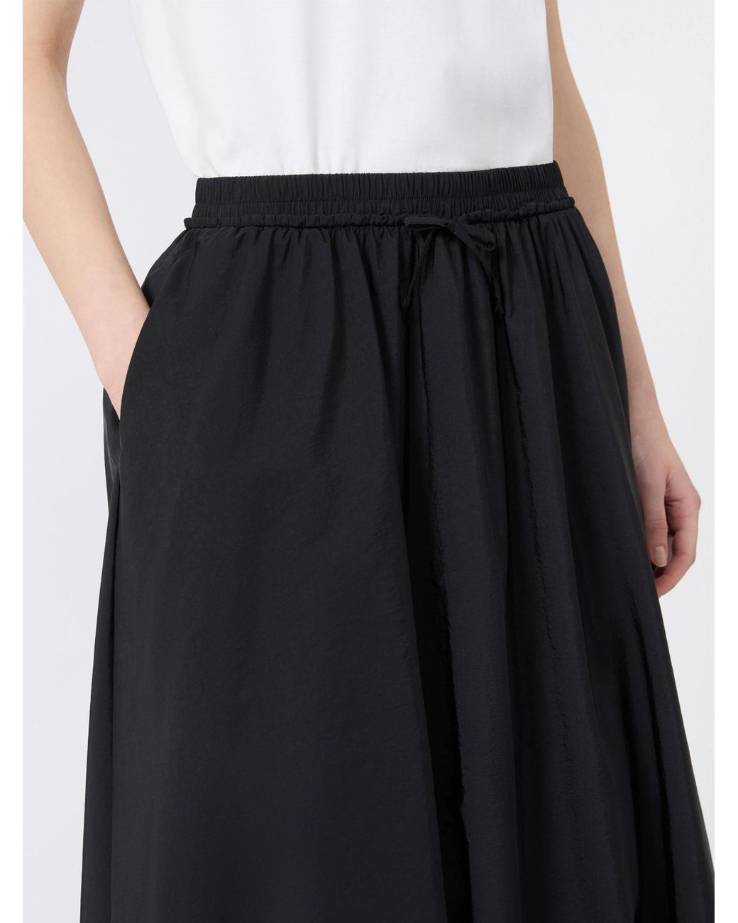 Weekend by Maxmara Black Gathered Balloon Skirt