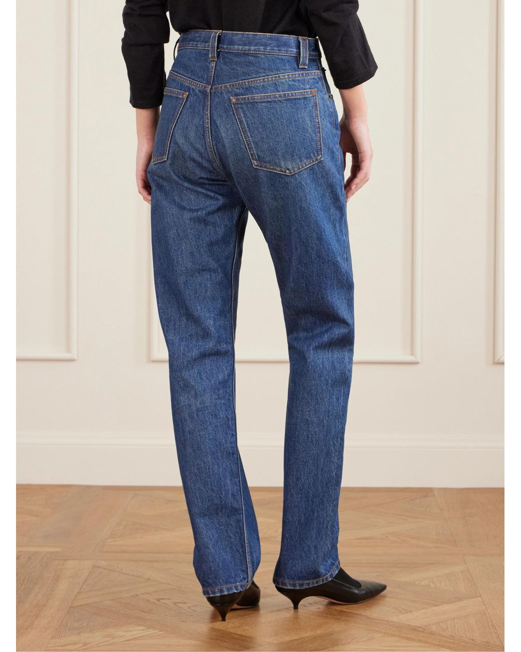 The Row Blue Daciana Straight-Leg Jeans