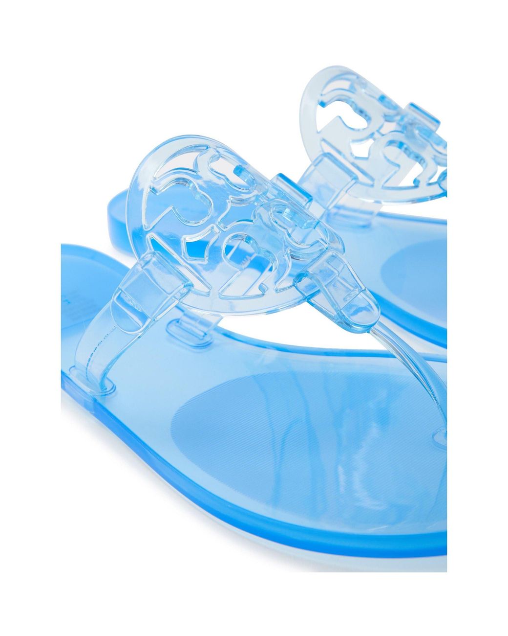 Tory Burch Blue Waterproof Flat Sandals