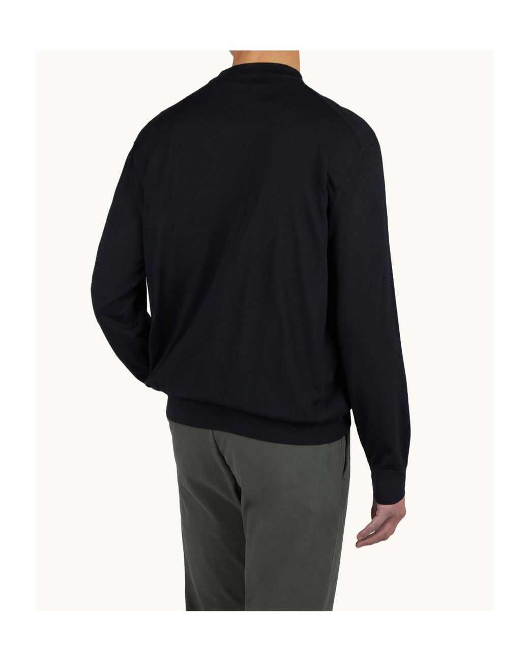 Paul & Shark Gray Crew-Neck Wool Sweater for men