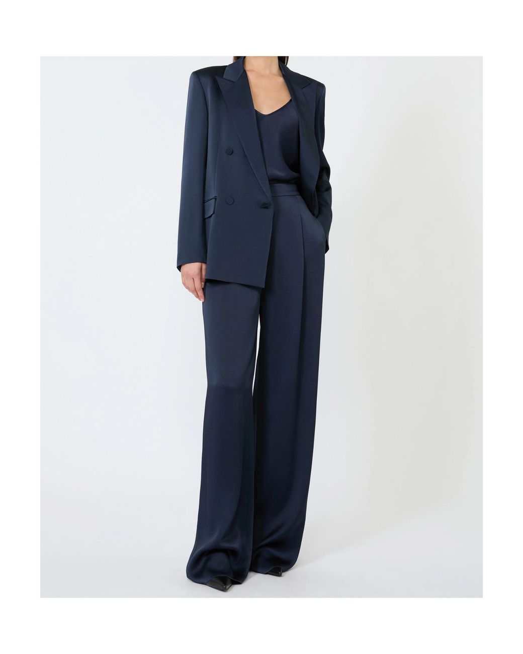 Max Mara Blue Studio Msearca Double-Breasted Blazer