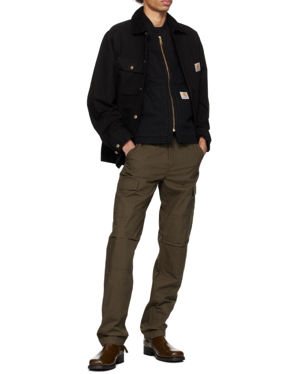 Carhartt Green Wip Aviation Ripstop Cargo Pants for men