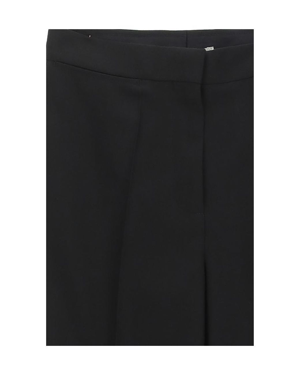 Stella McCartney Black Straight Leg Tailored Pants