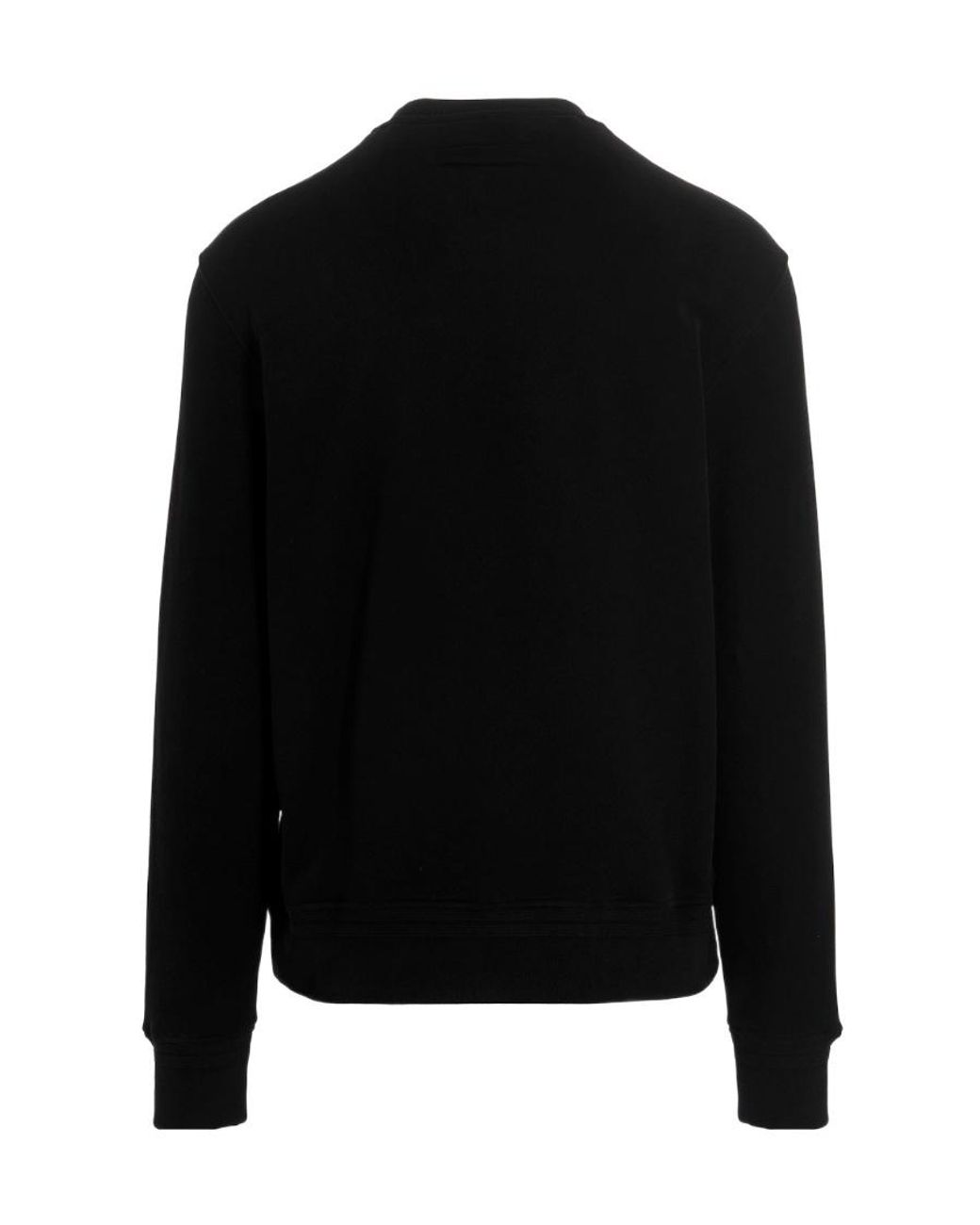 Zegna Black Logo-Printed Crewneck Sweatshirt for men