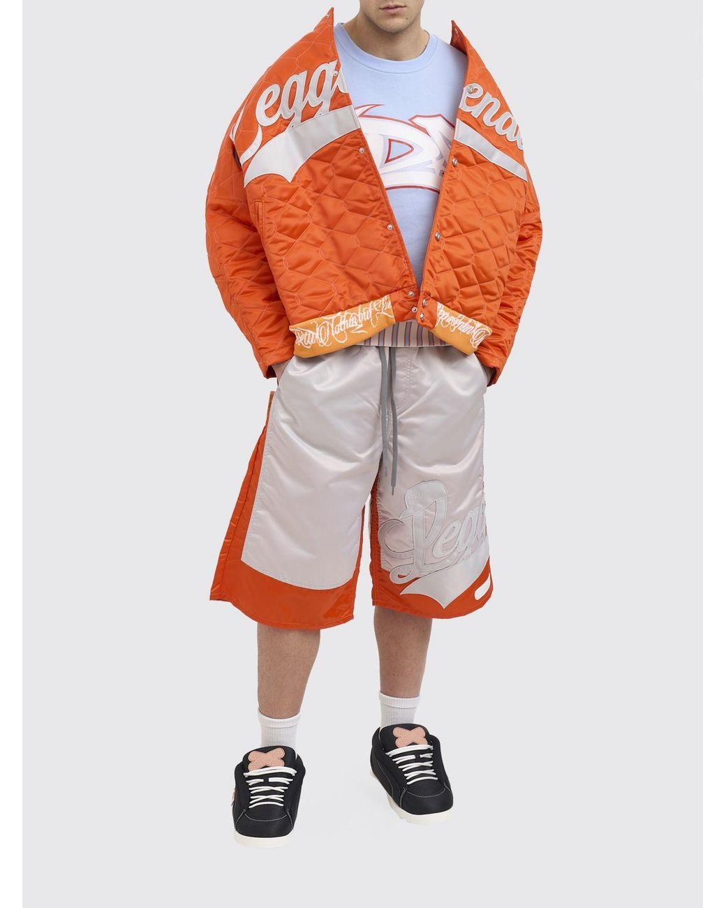 PDF CHANNEL Orange Pdf Leggenda Due Quilted Jacket for men
