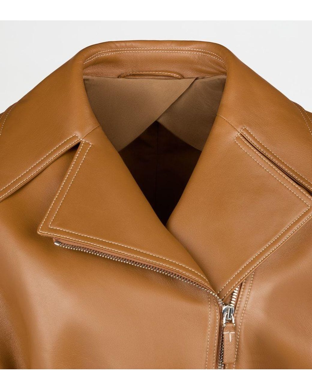 Tod's Brown Belted Leather Jacket