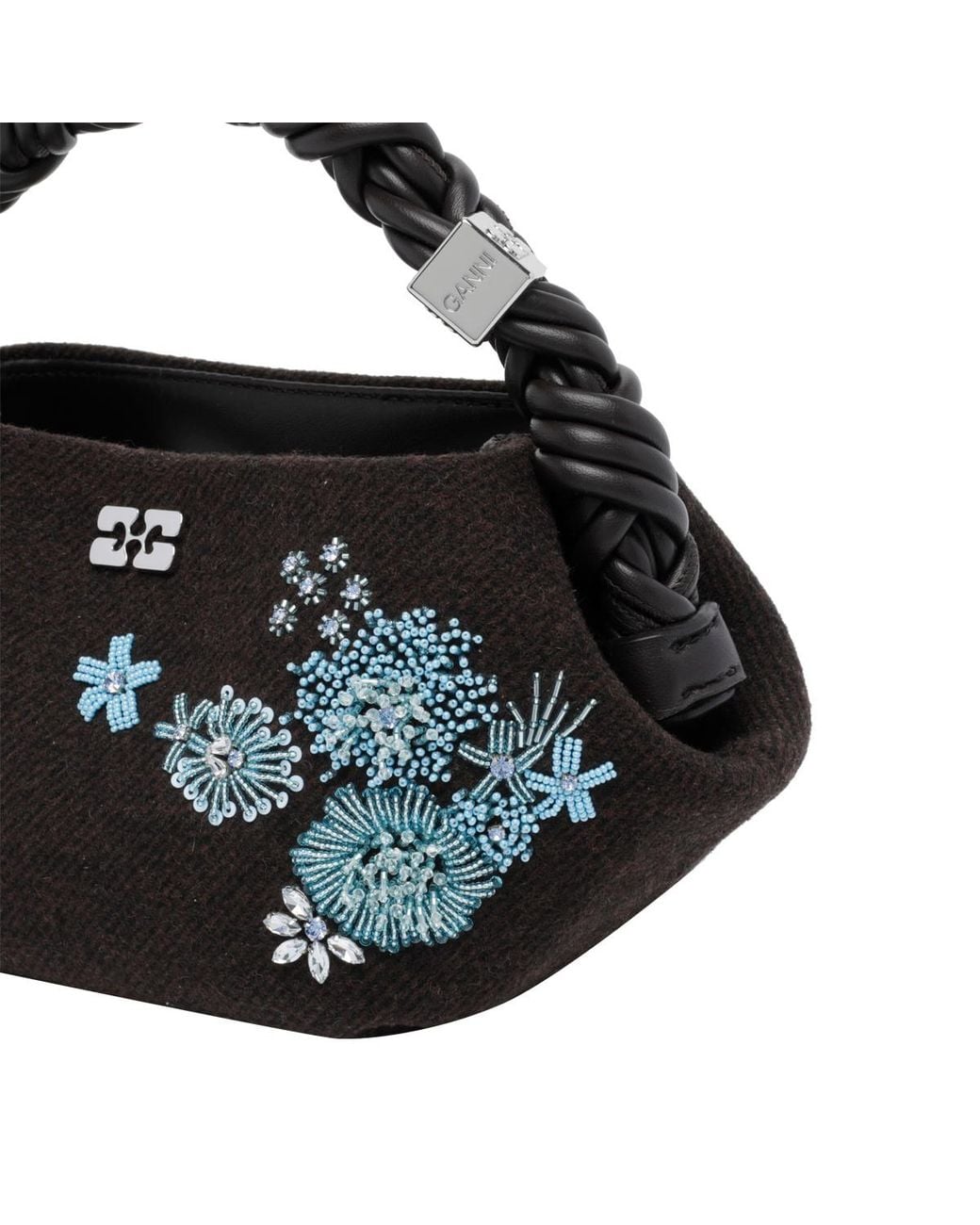 Ganni Black Bou Shoulder Bag