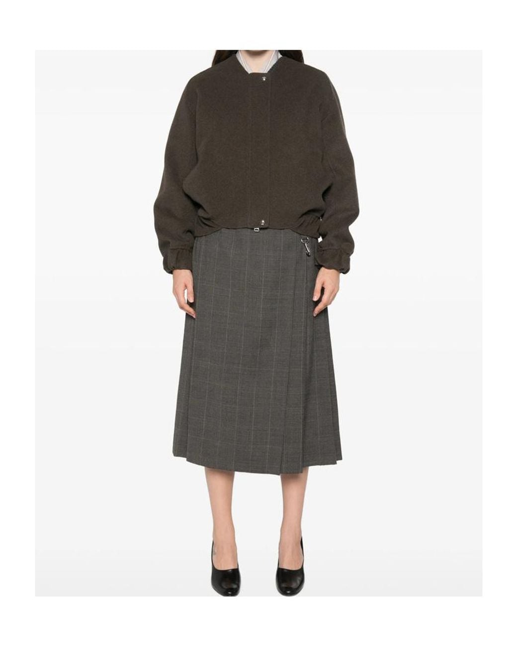 Khaite Brown Cordan Elastic-Hem Jacket
