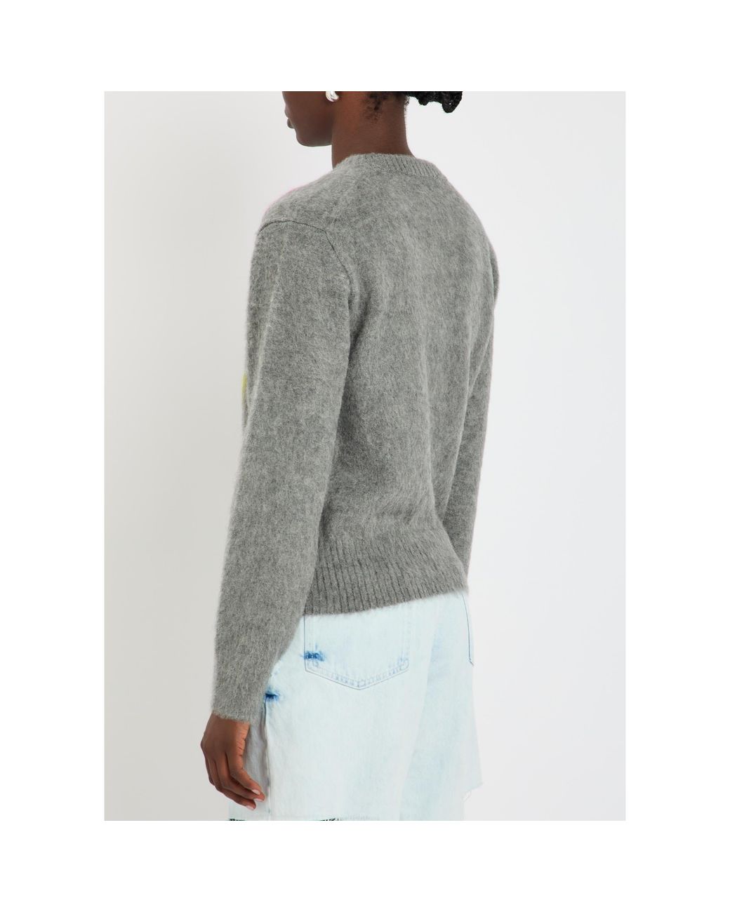 Maison Margiela Gray Patterned Sweater