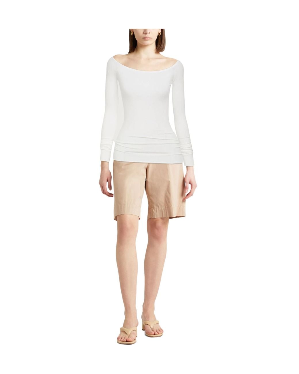 Sportmax White T-Shirt Modal, Polyester