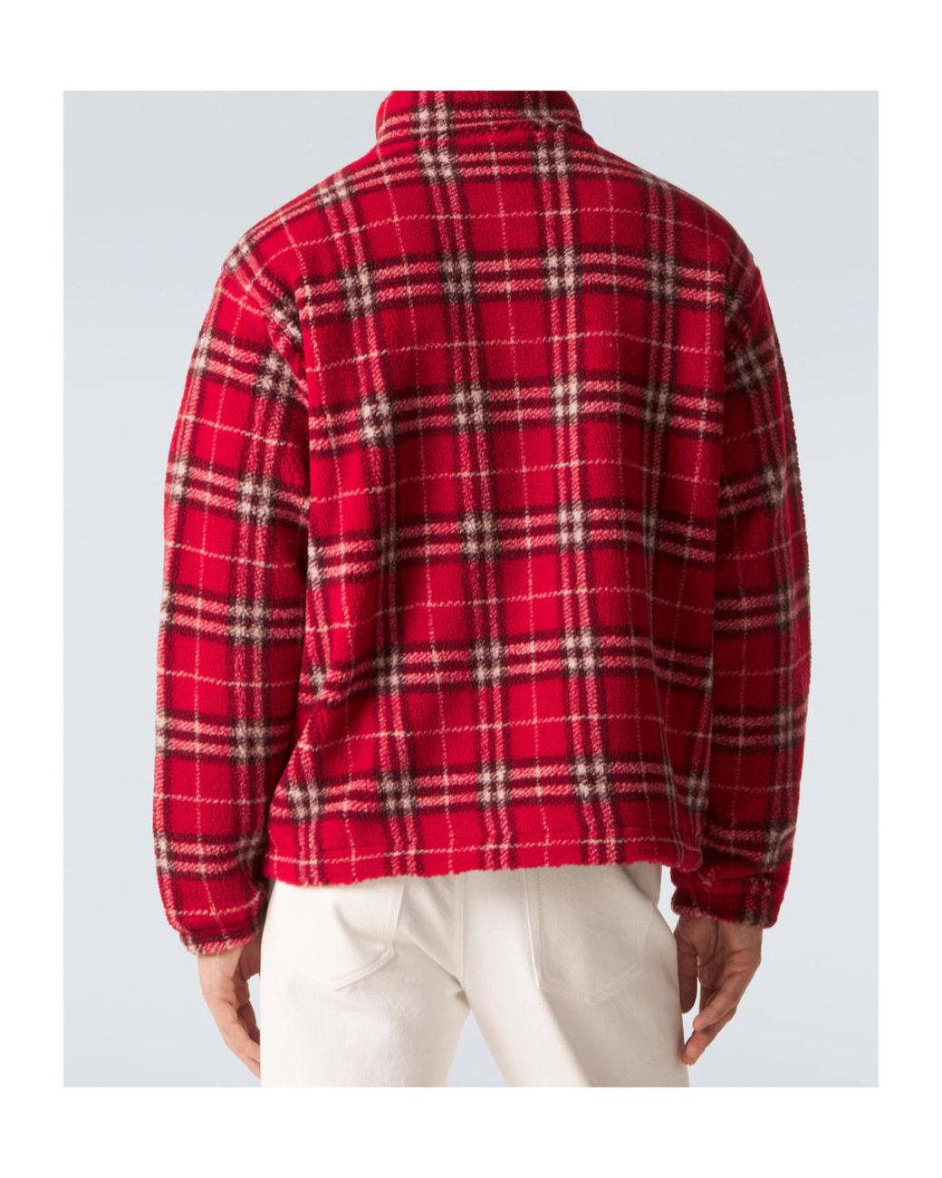 Burberry Red Check Jacket for men