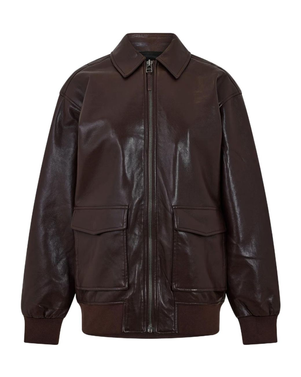 Anine Bing Gray Long-Sleeved Casual Jacket