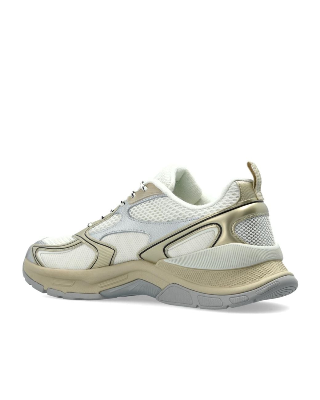 EA7 White Mesh Lace-Up Sneakers for men