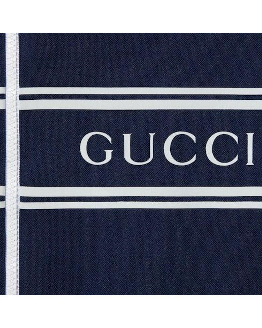 Gucci Blue Knit Hooded Sweatshirt for men