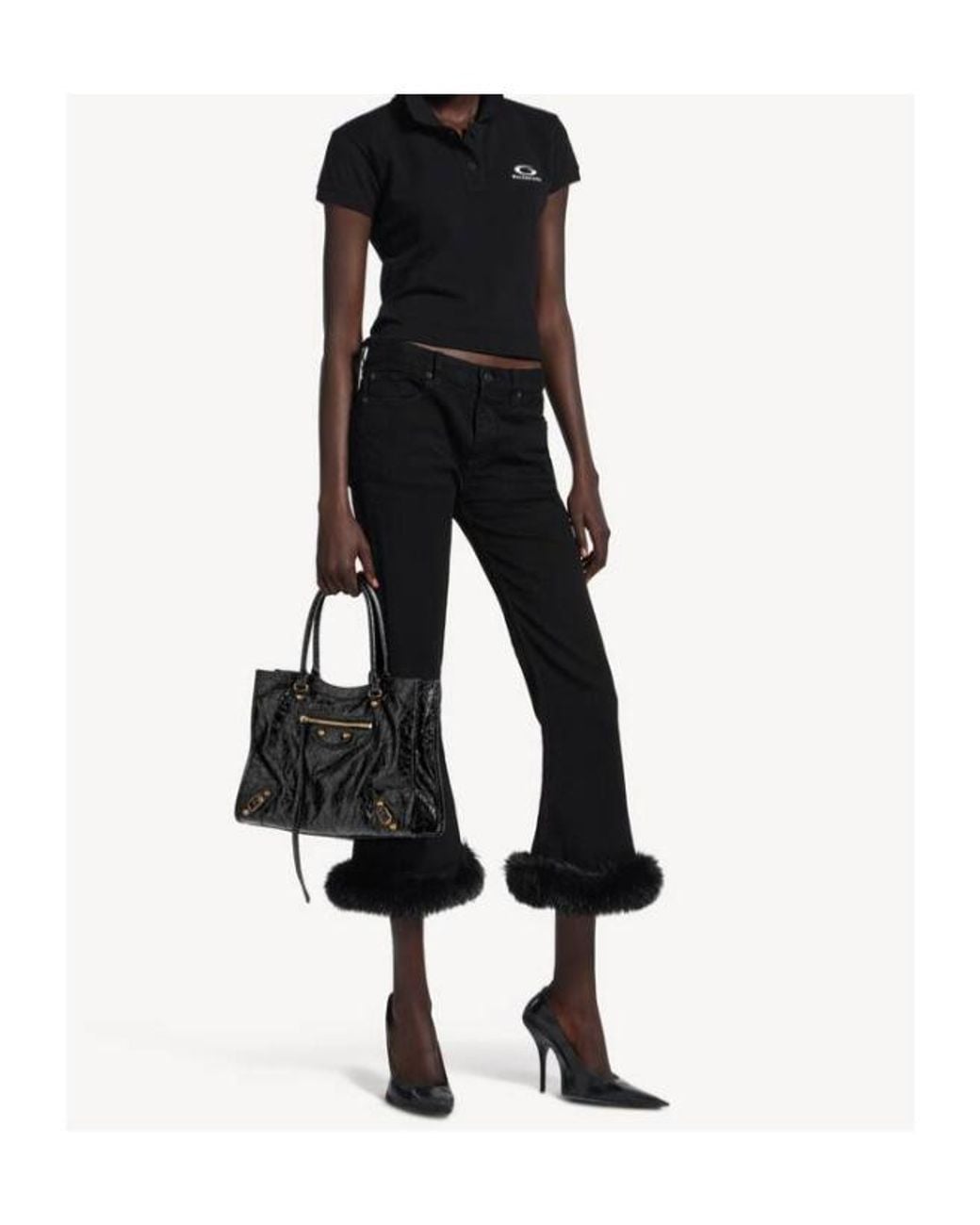 Balenciaga Black Le City Tote Bag