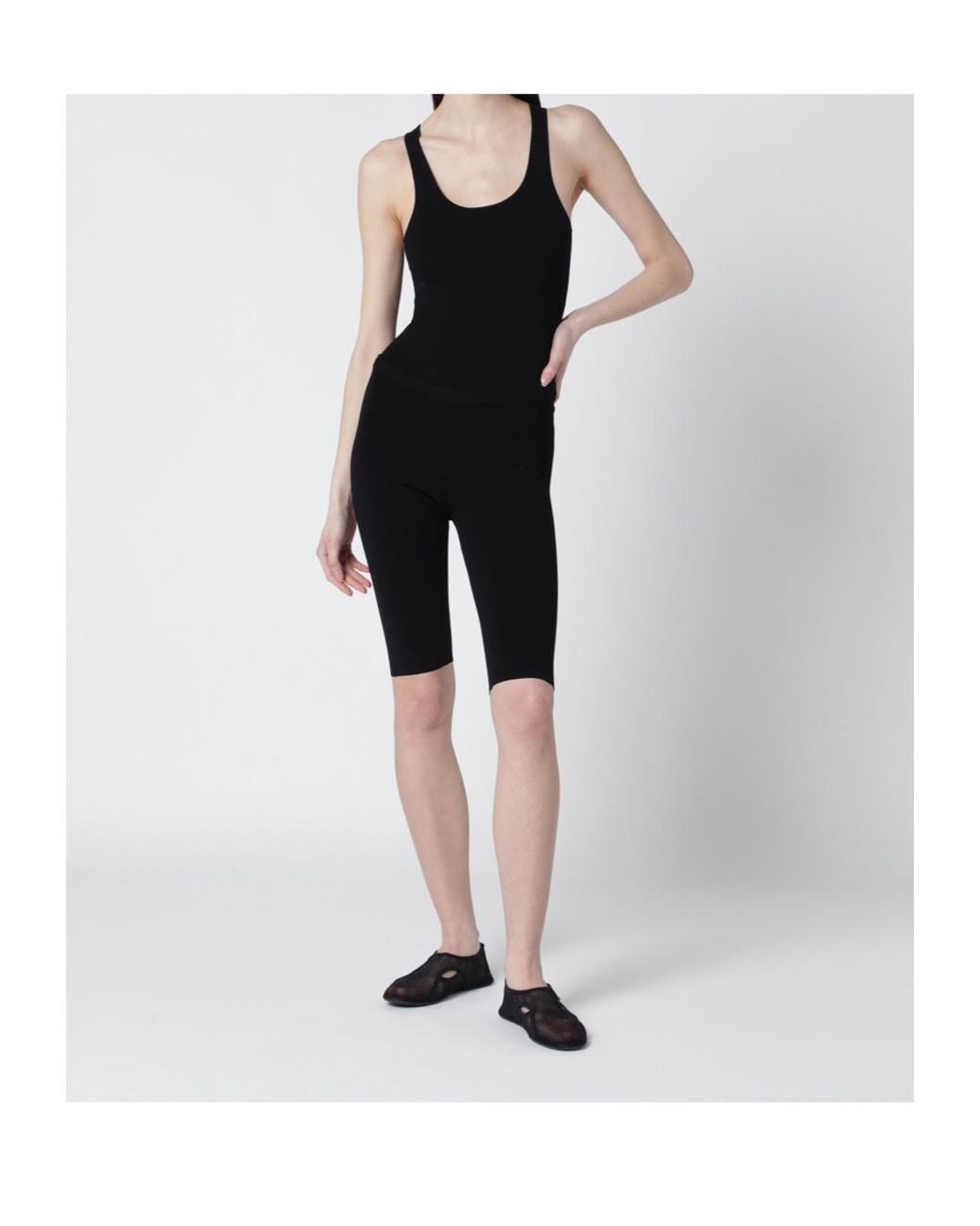 Entire studios Black Scoop-Neck Bodysuit